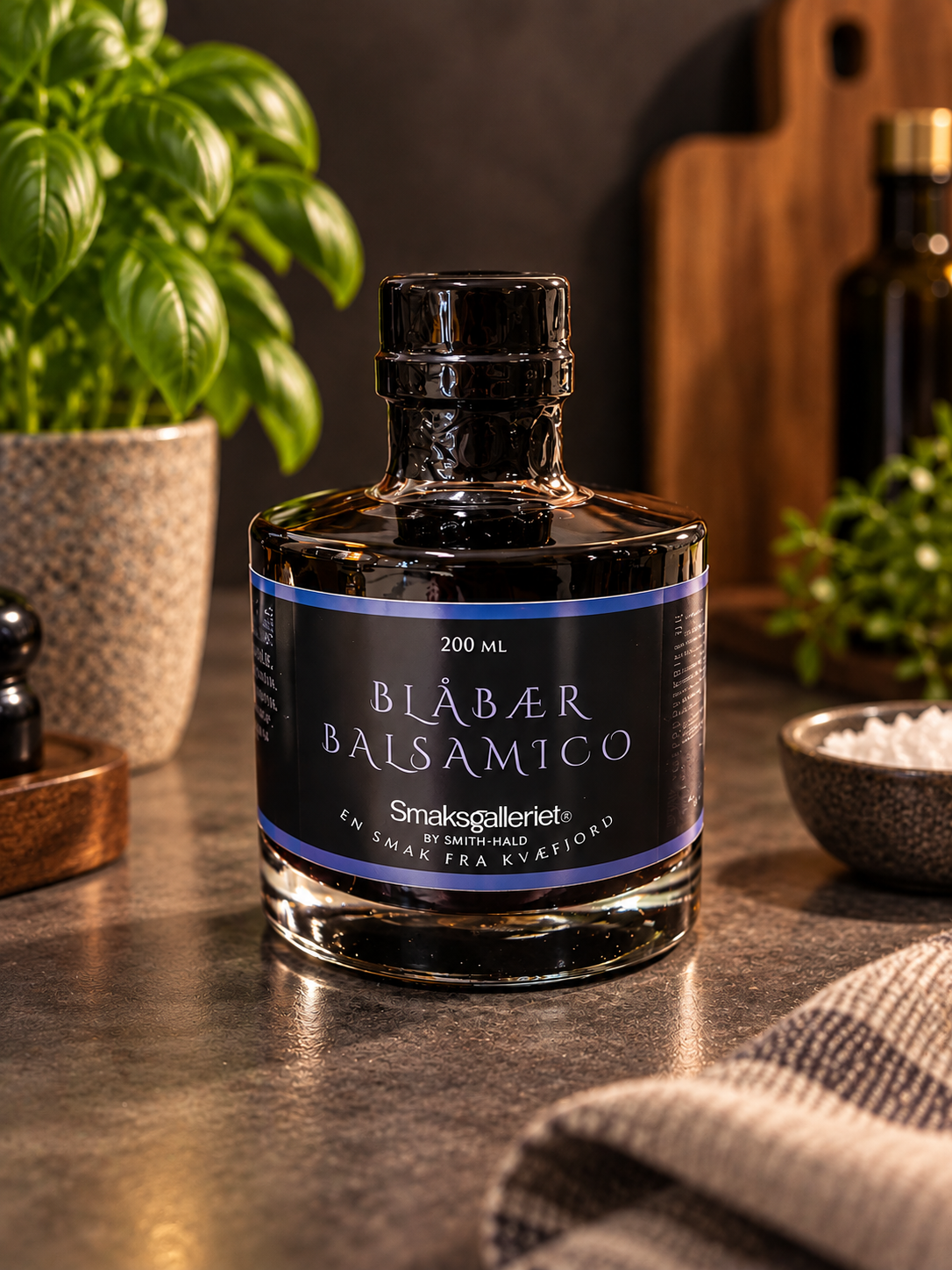 Flaske med blåbær balsamio, 200ml
